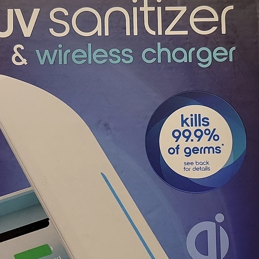 Wireless charger and UV sanitizer